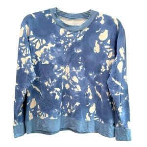 Summersalt The Softest French Terry Relaxed Crew Long Sleeve Tie Dye Top